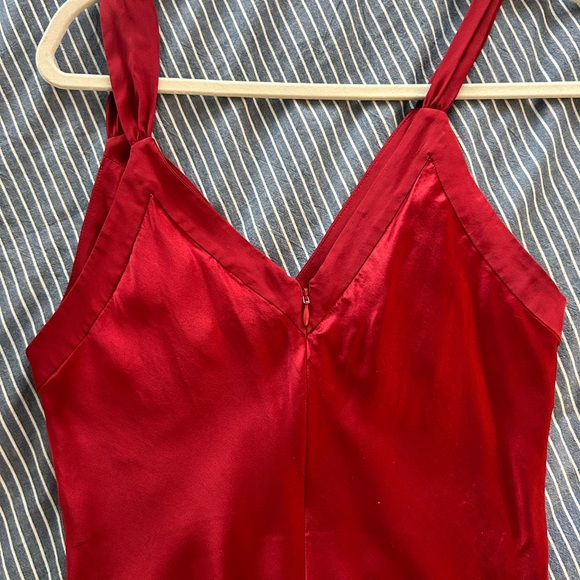 Reformation Red Neola Midi Dress - Picture 7 of 9